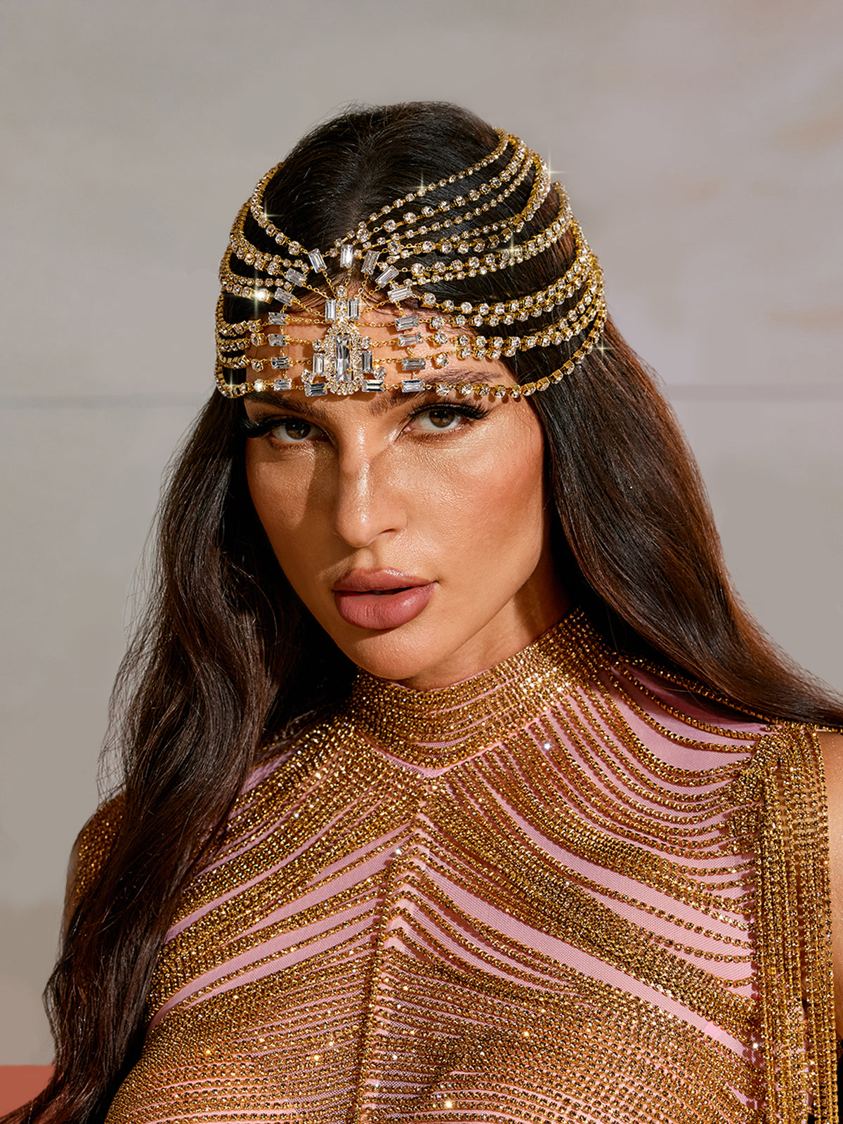 Buber Multi Layered Crystal Headband - Image 2