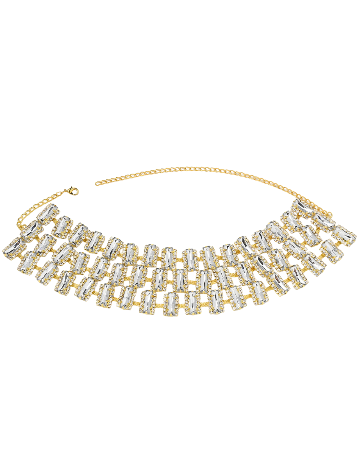 Cavqen Crystal Multiple Necklace