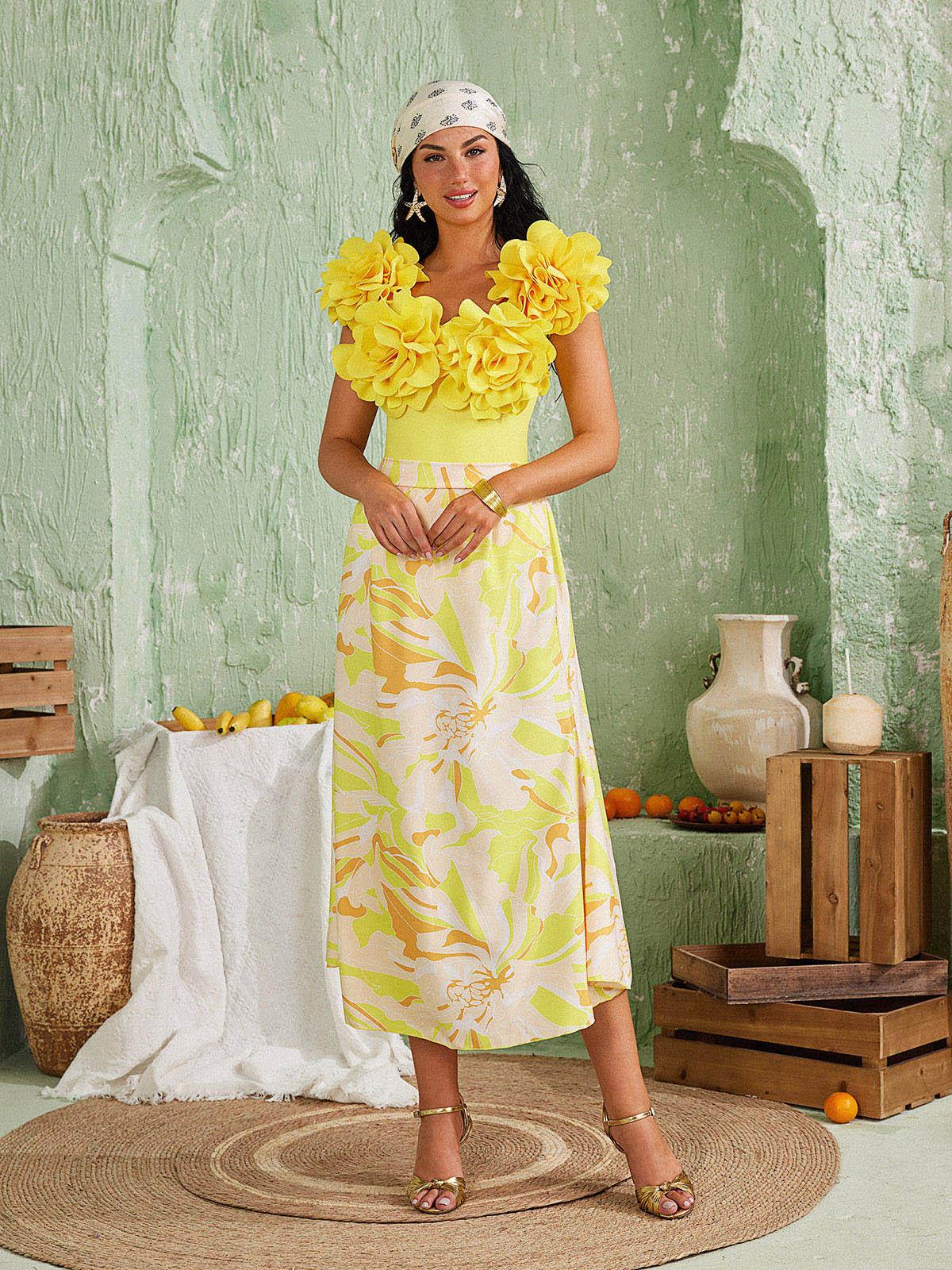 Cornelius Flower Swimwear Two Piece Set - Image 4