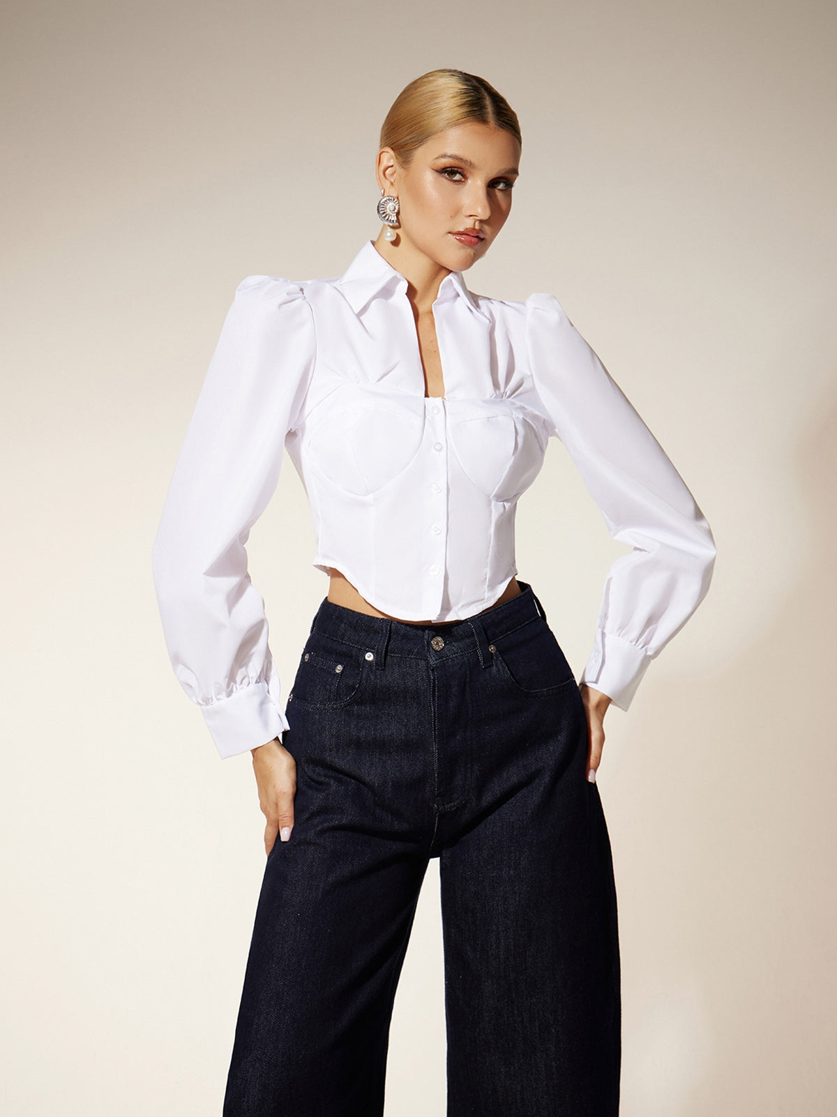 Ehren Long Sleeve Collar Shirt - Image 5