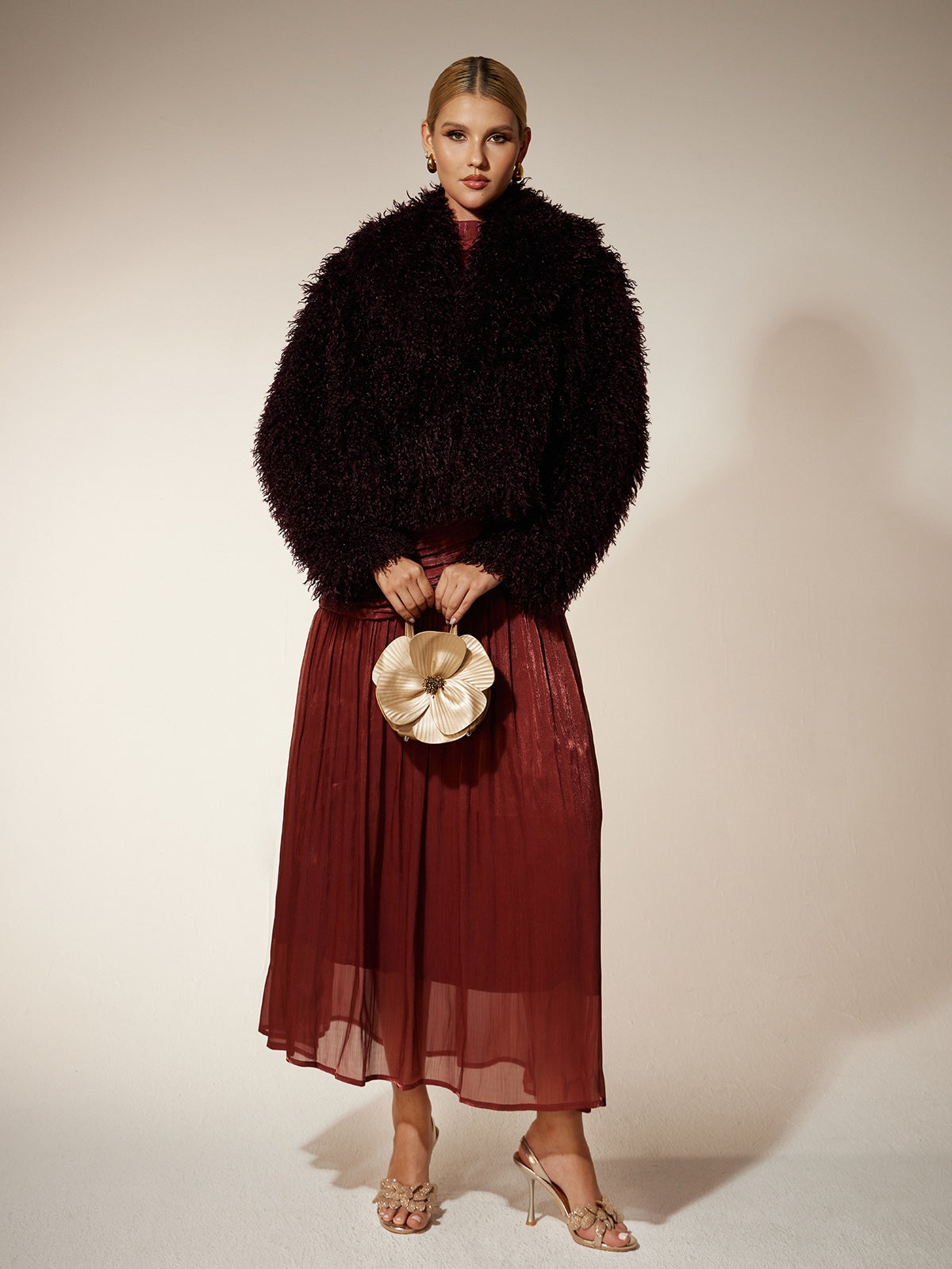 Ekanta Faux Fur Short Jacket - Image 2