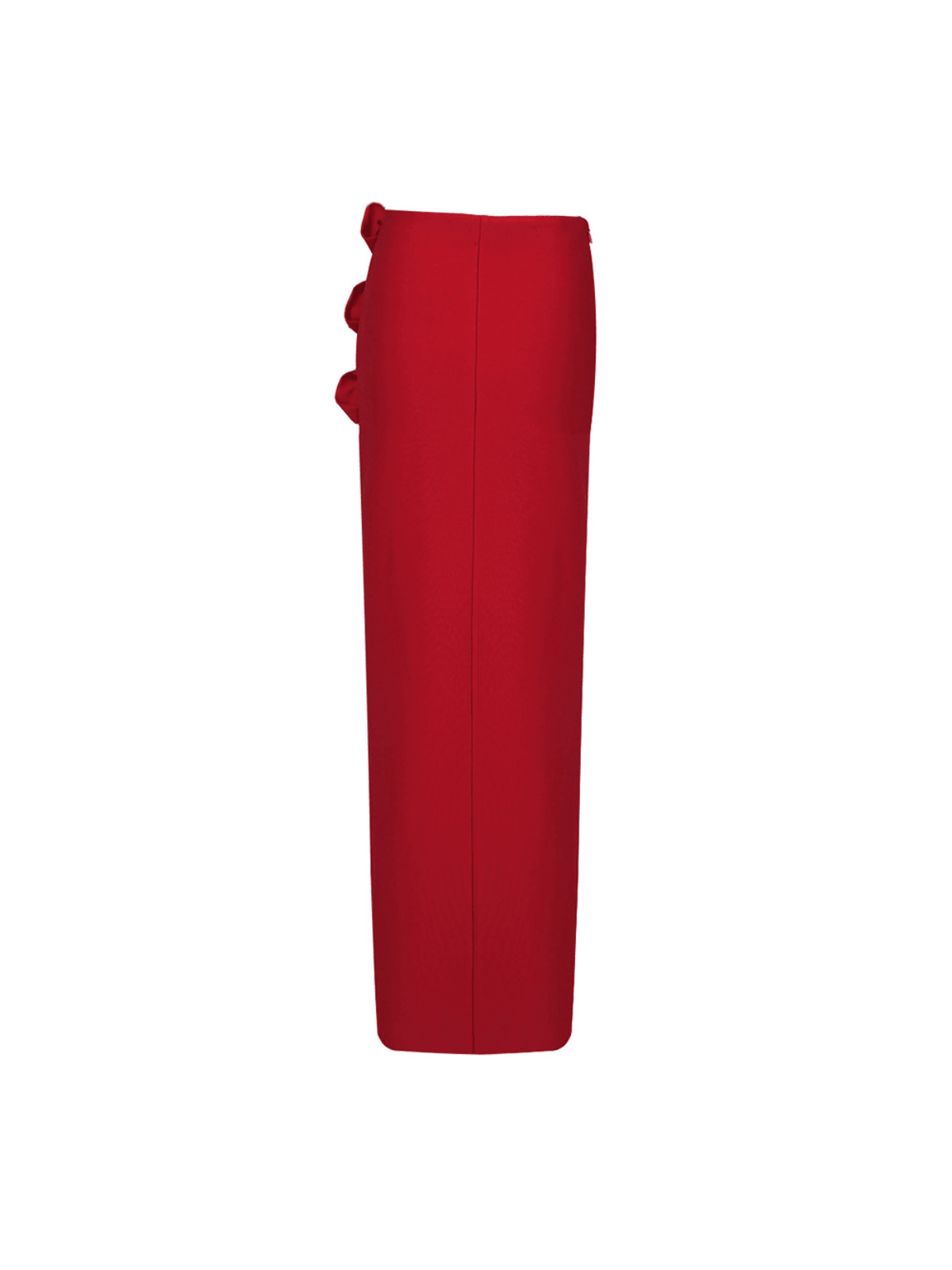 Jessamine Flower Asymmetric Bandage Skirt In Red - Image 7