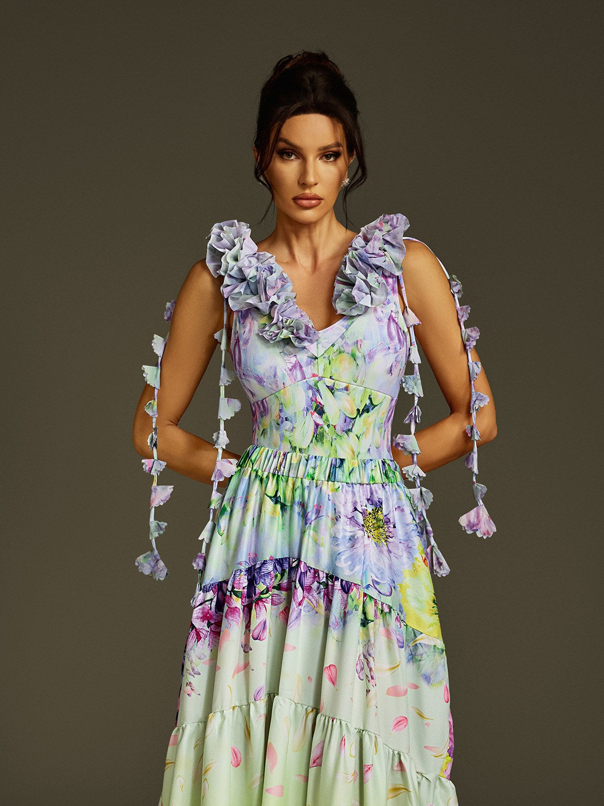Limon Flower Printed Swimwear Two Piece Set - Image 3