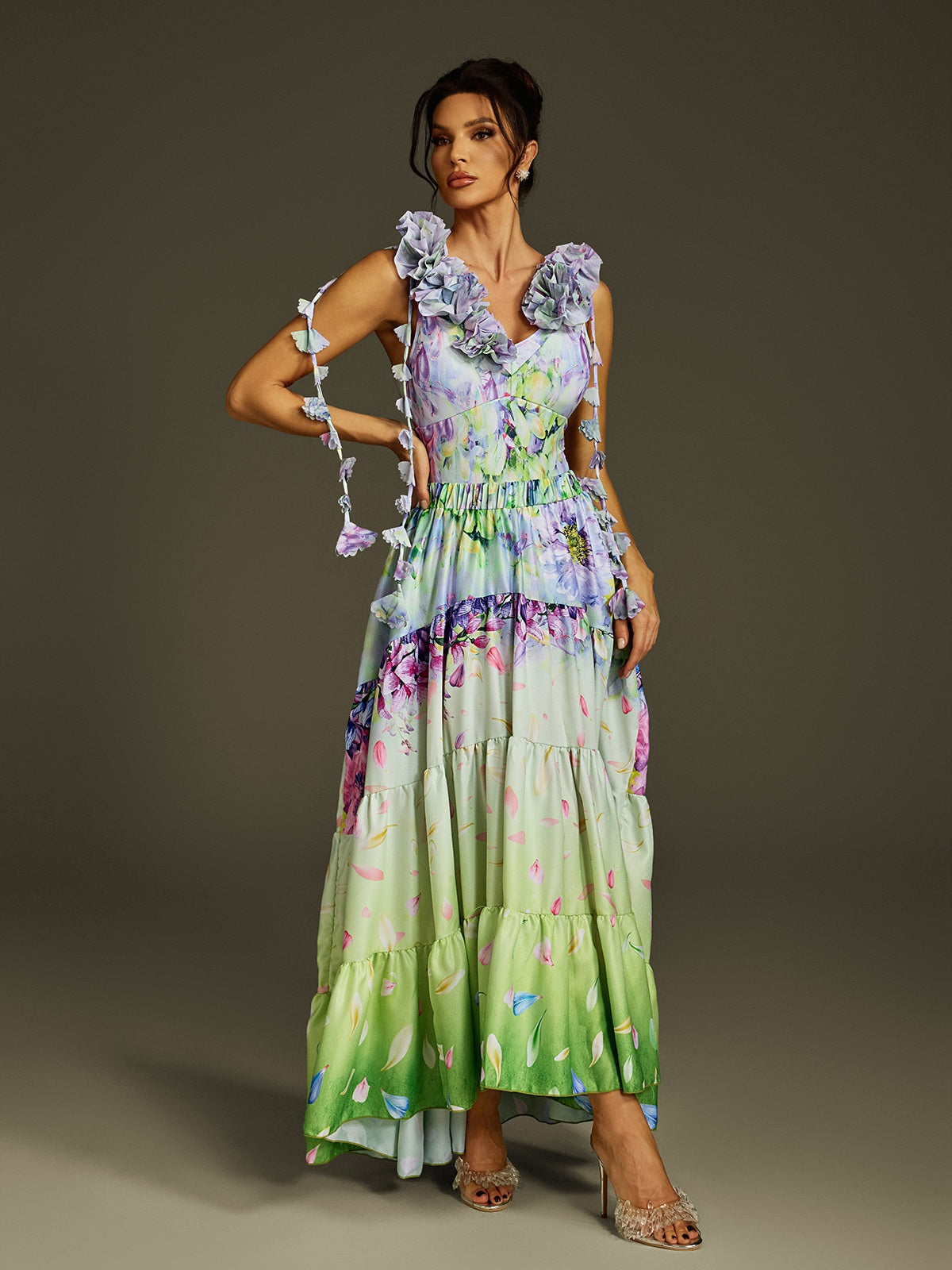 Limon Flower Printed Swimwear Two Piece Set - Image 5