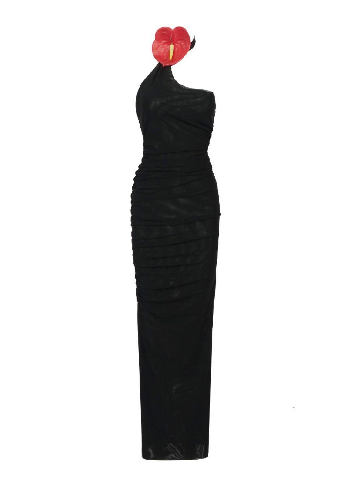Ruby Halterneck Mesh Maxi Dress - Image 7