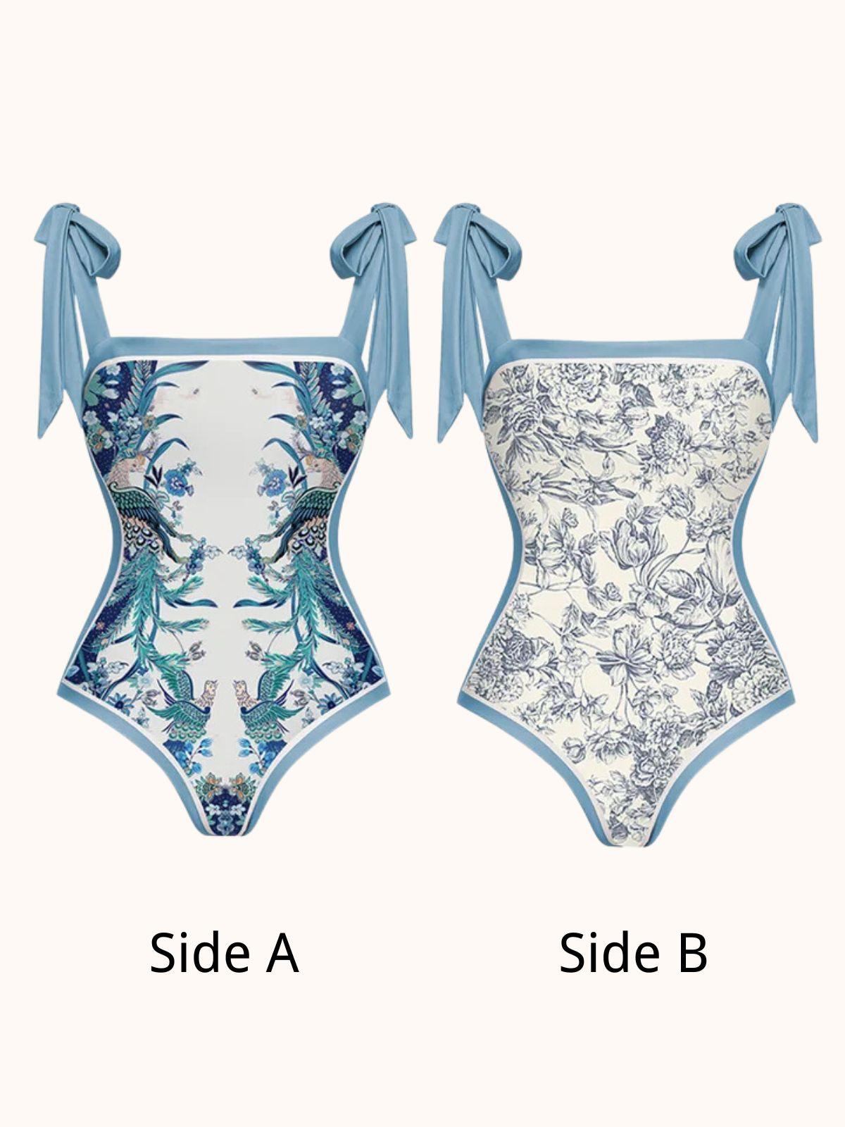 Tabitha Floral Printed Swimwear Two Piece Set - Image 2