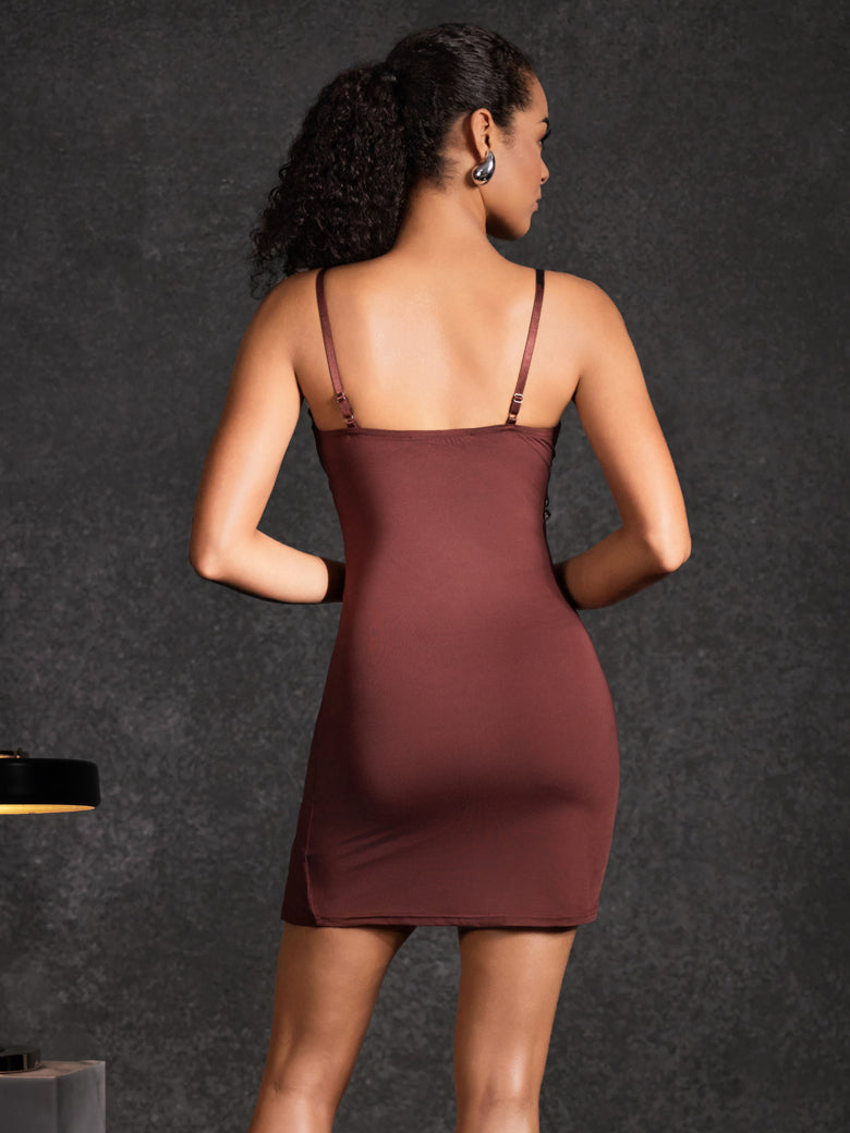 Velthris Spaghetti Corset Lace Mini Dress - Image 6