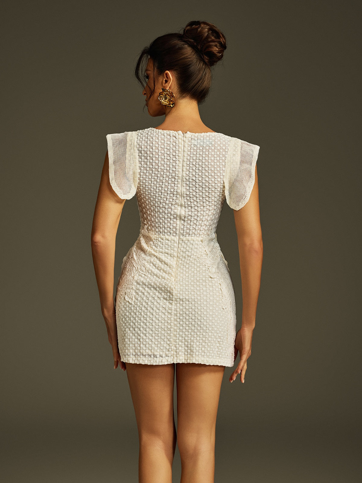 Zaraena Sleeveless Embroidered Mini Dress - Image 6