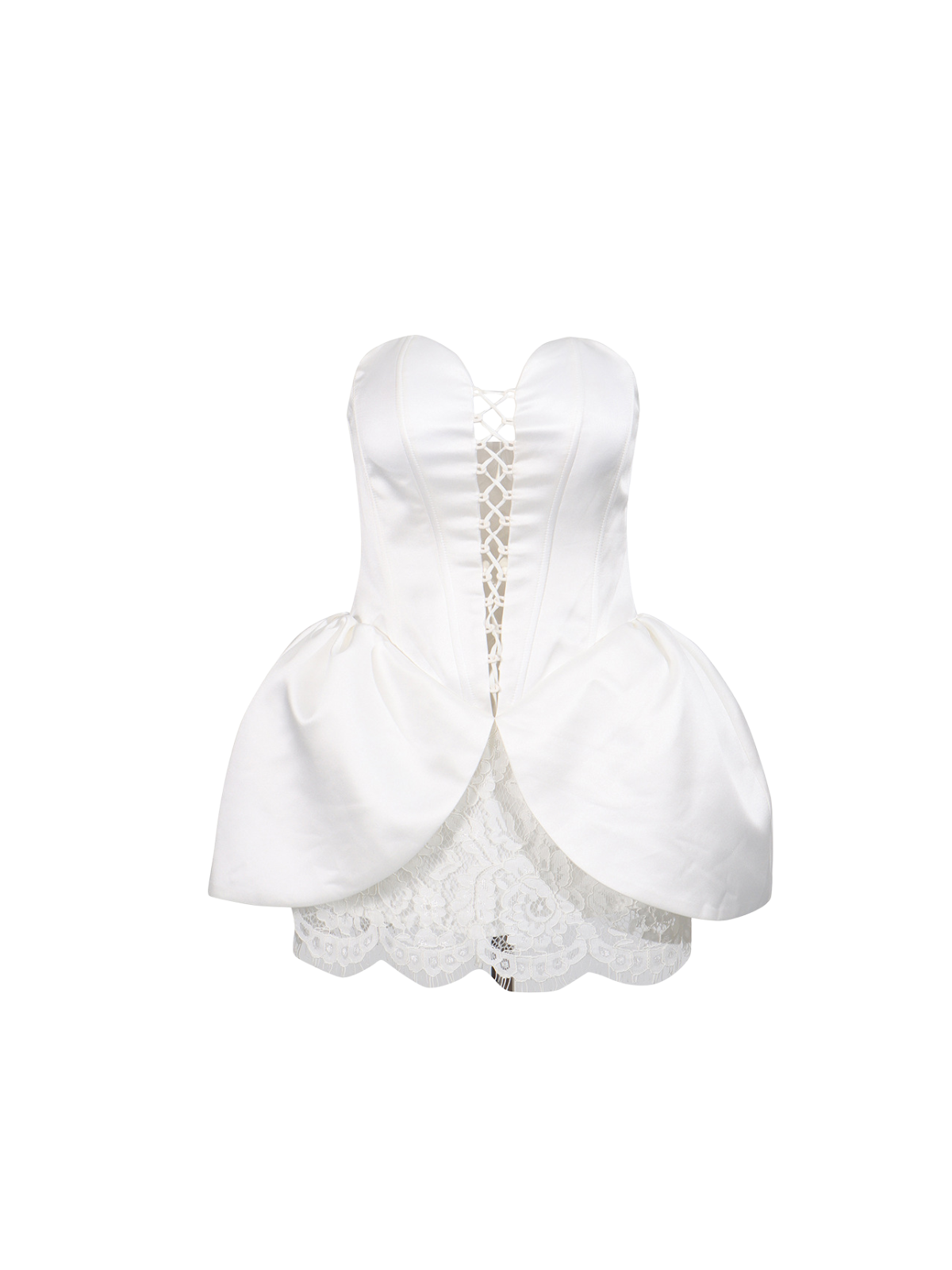 Aerovain Strapless Lace Mini Dress - Image 6