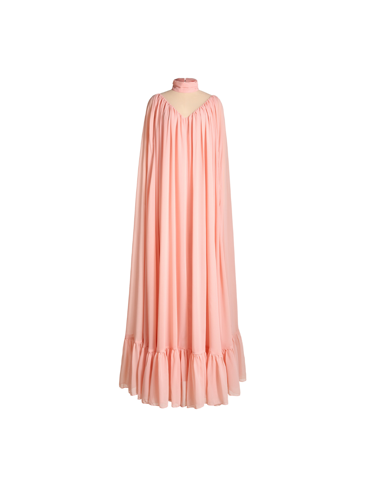Cavoryx V Neck Cape Maxi Dress - Image 4