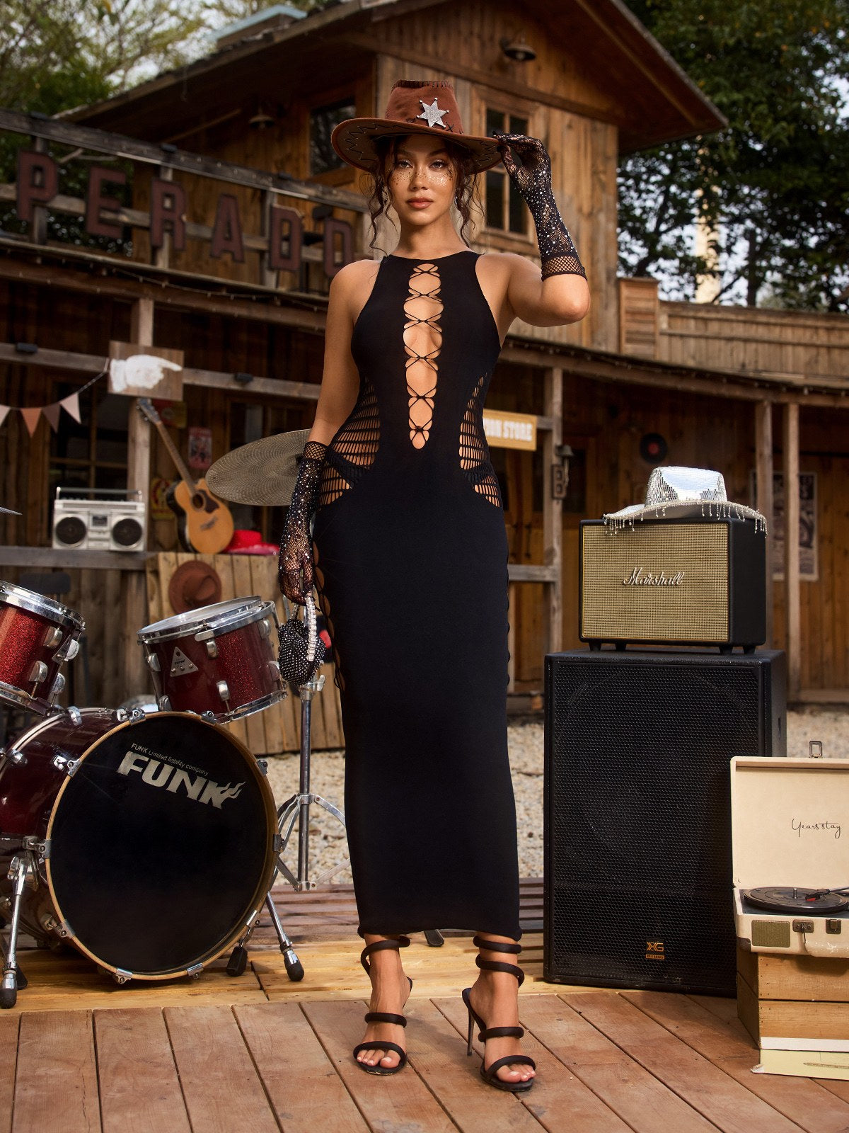 Chrystal Sleeveless Cutout Maxi Dress - Image 3