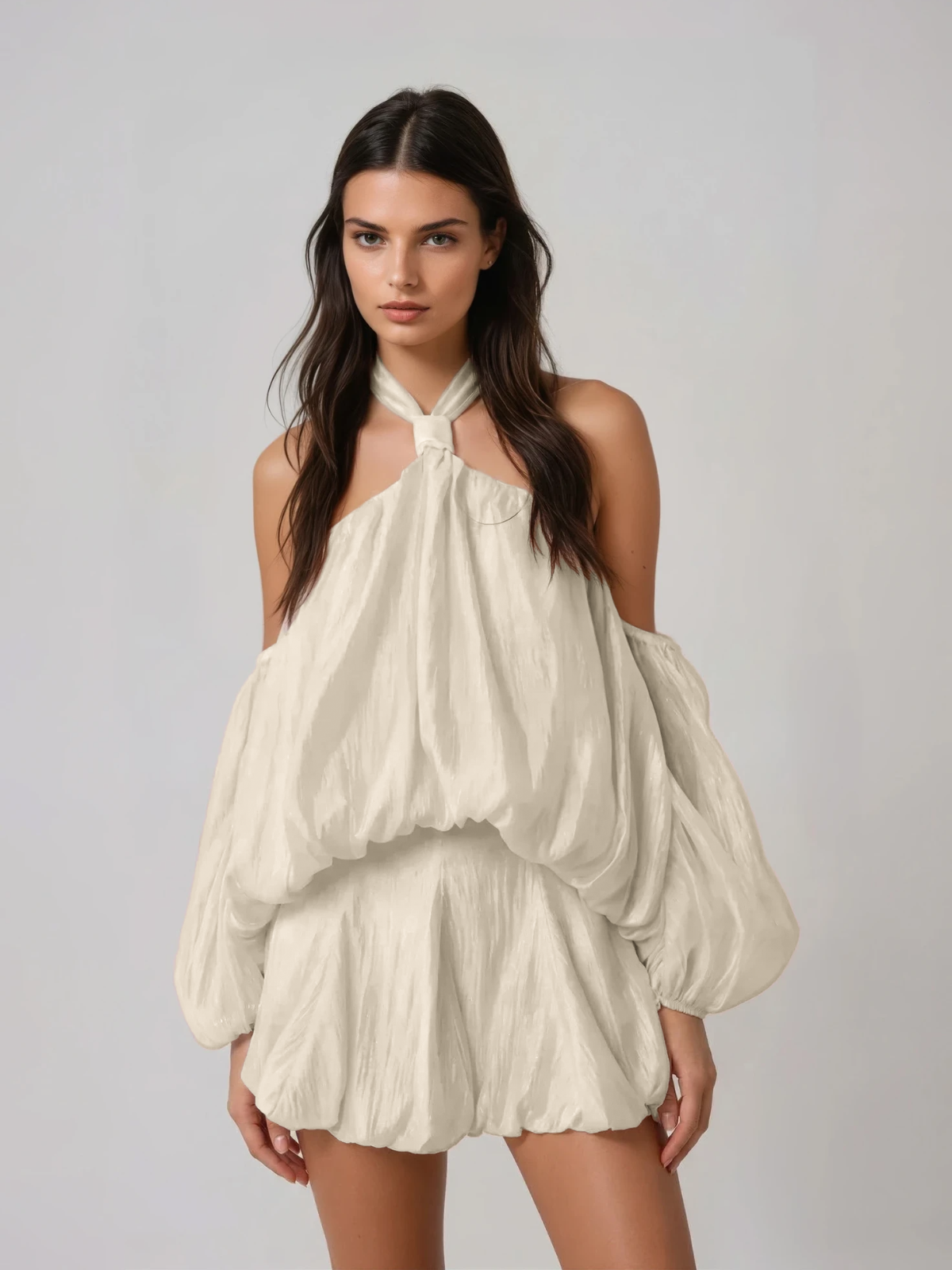 Corvane Halterneck Mini Dress - Image 2