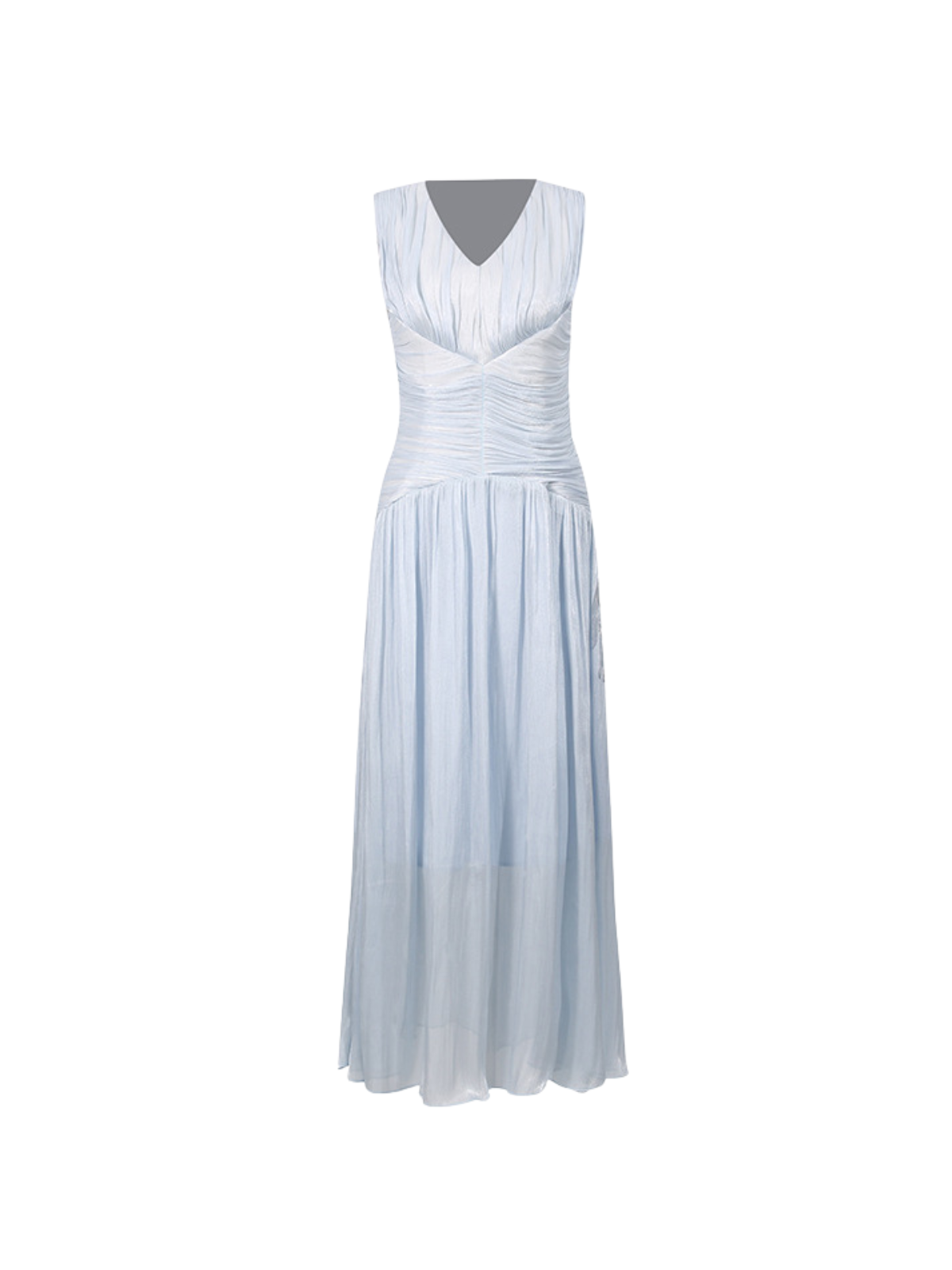 Corvannis V Neck Ruched Maxi Dress - Image 4