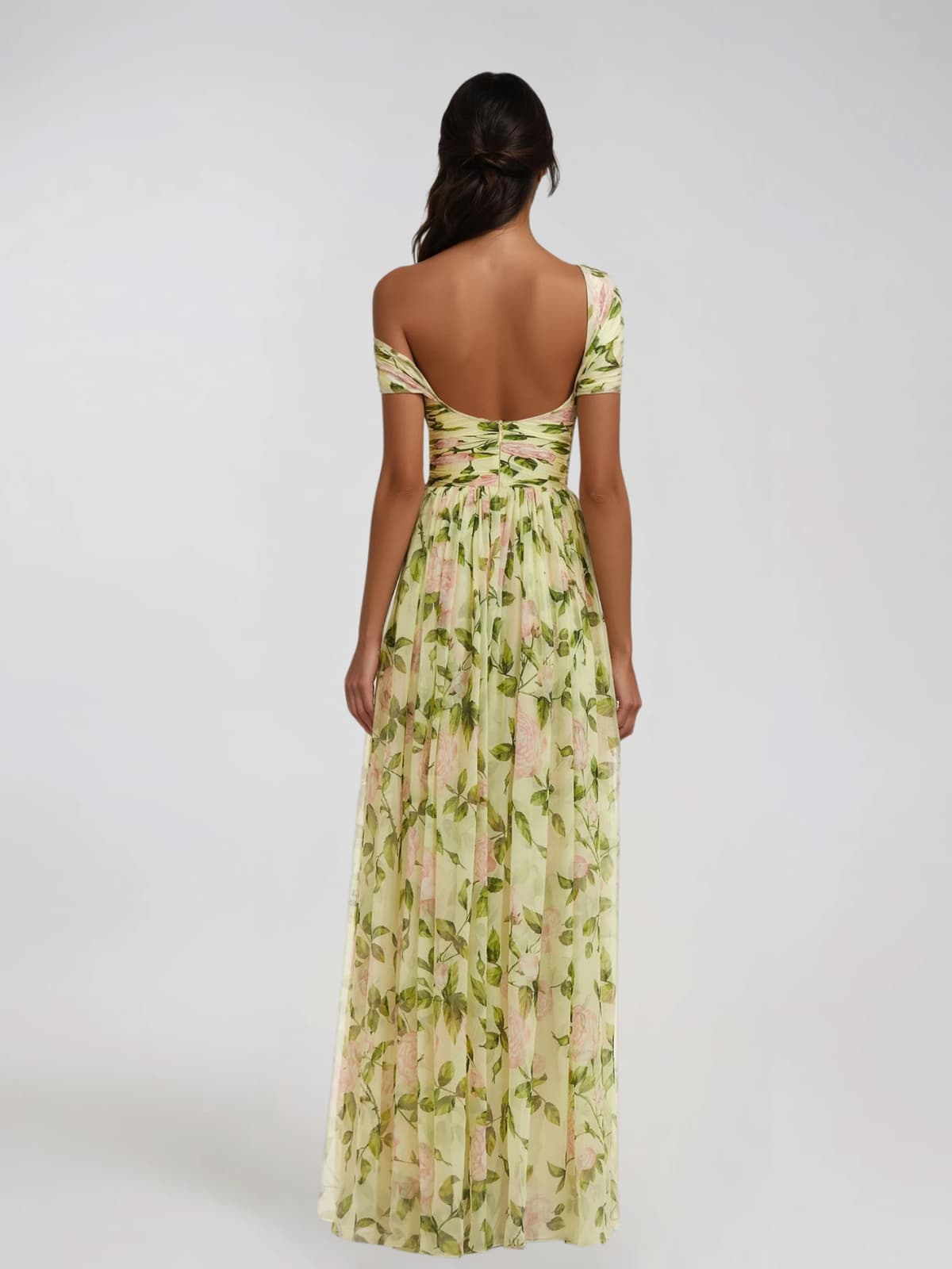 Coryden One Shoulder Floral Maxi Dress - Image 4