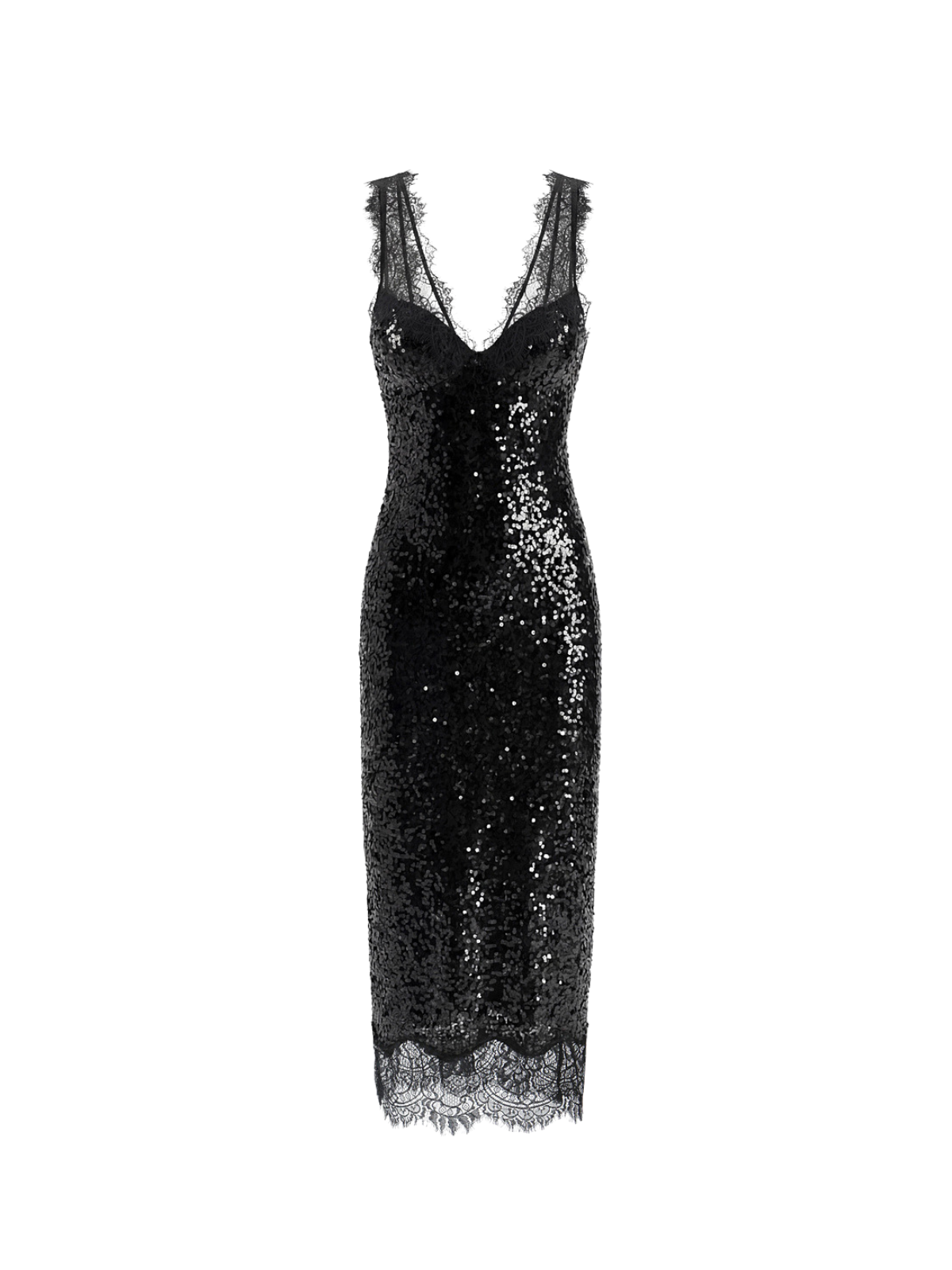 Dierdra Sleeveless Lace Sequin Midi Dress - Image 7