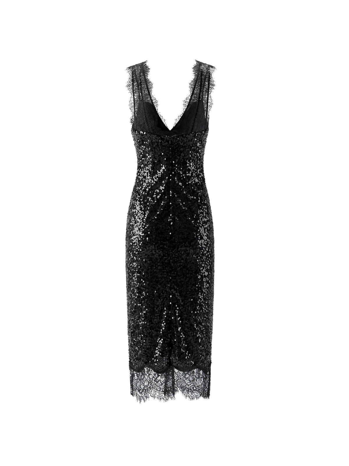 Dierdra Sleeveless Lace Sequin Midi Dress - Image 8