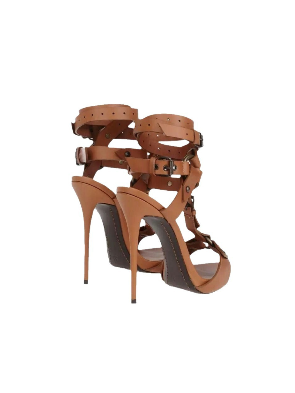 Diogenia Leather Buckle Sandals - Image 3