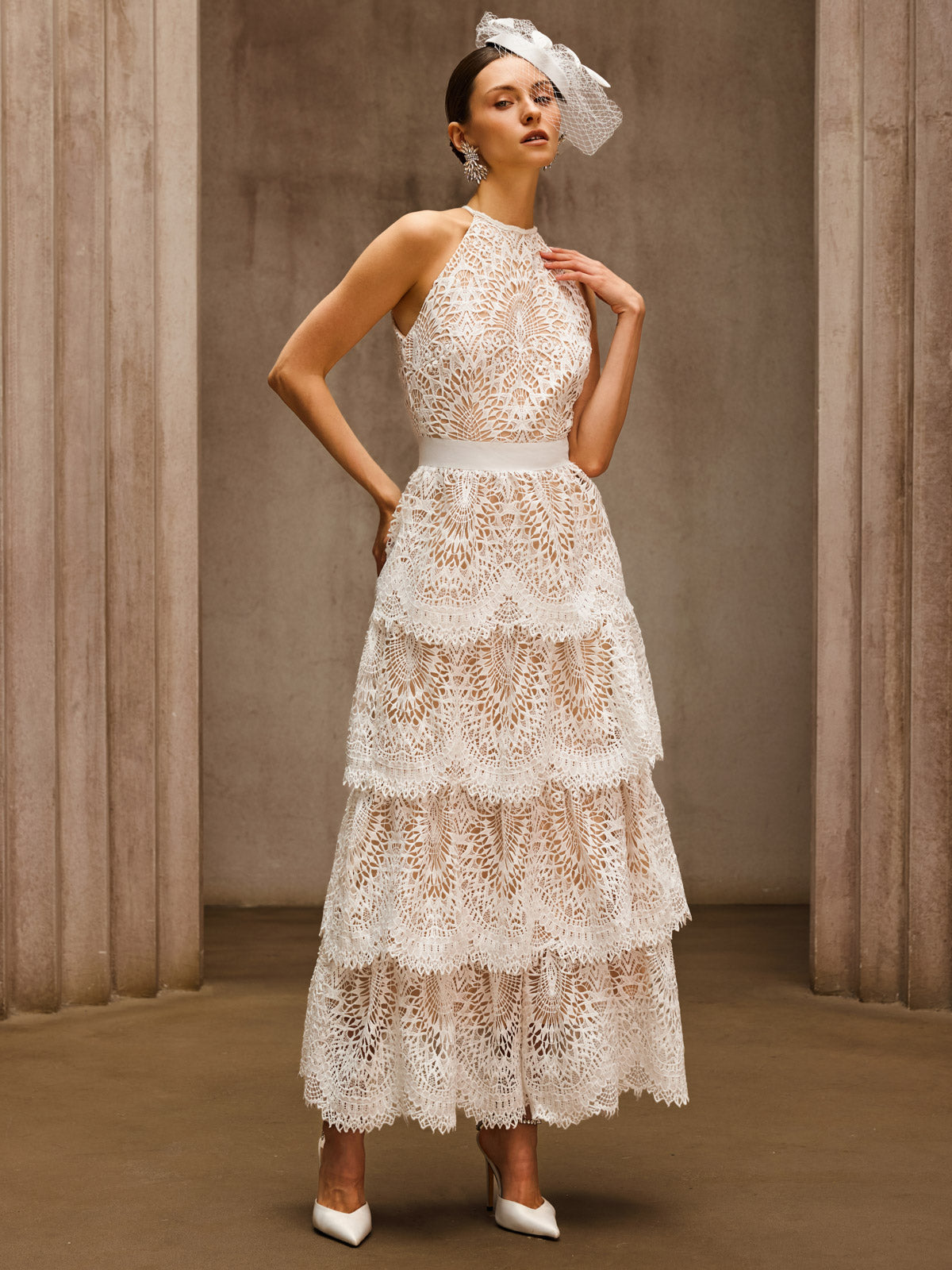 Dory Embroidered Tiered Maxi Dress - Image 2