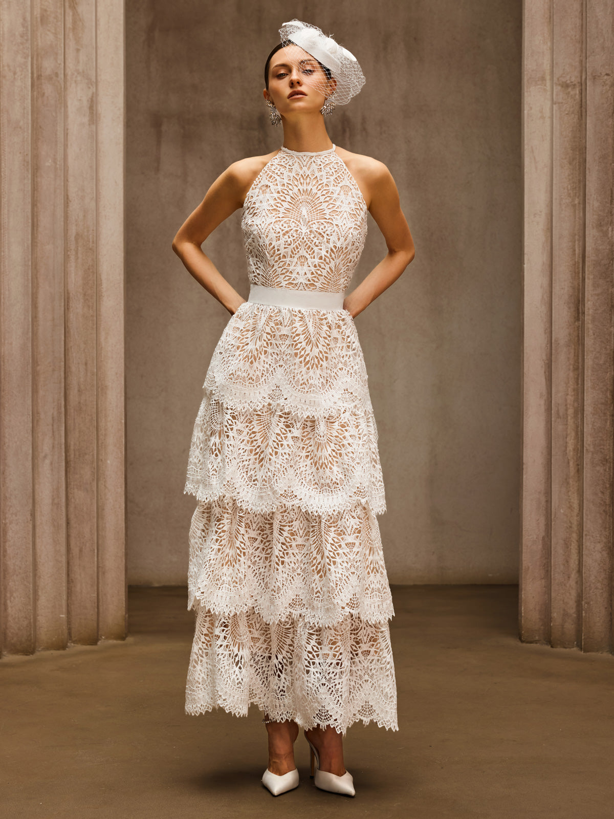 Dory Embroidered Tiered Maxi Dress - Image 3