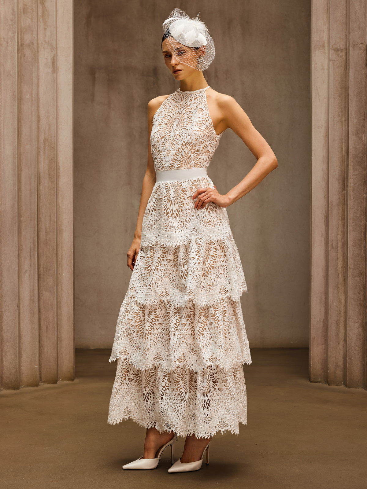 Dory Embroidered Tiered Maxi Dress - Image 4