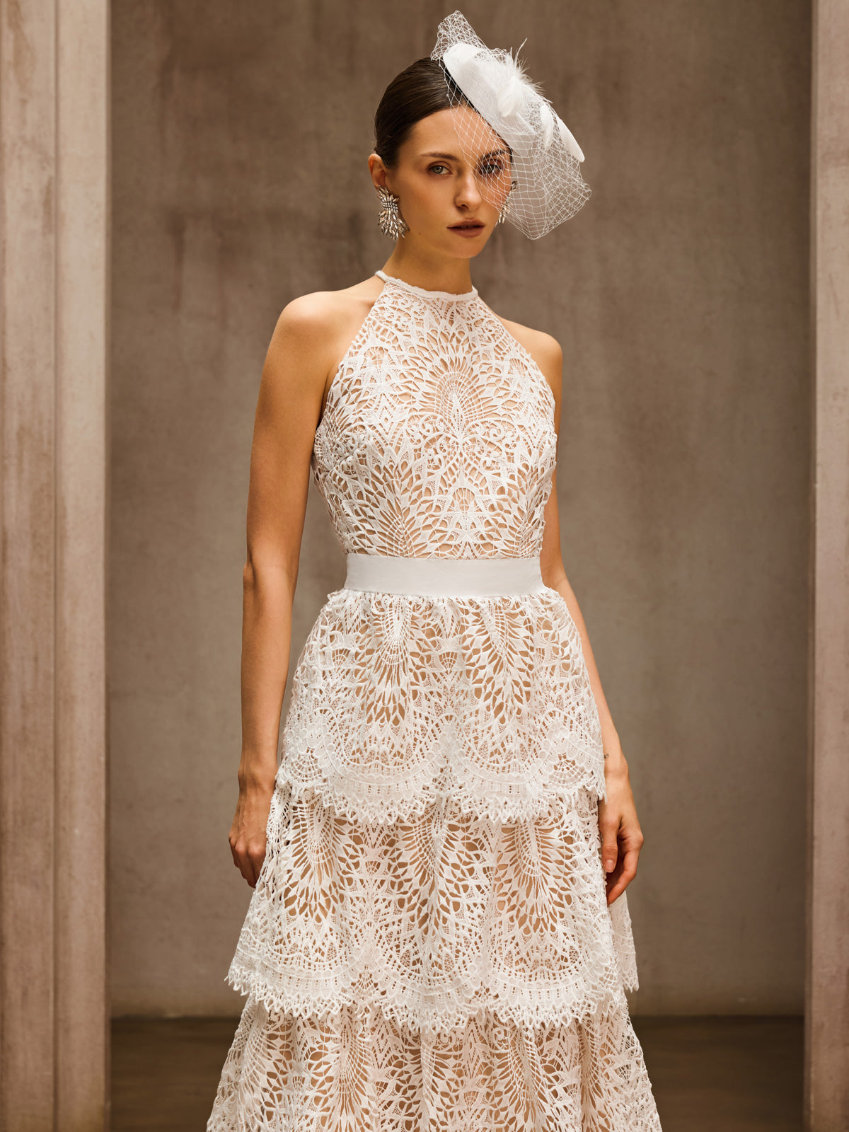 Dory Embroidered Tiered Maxi Dress - Image 5