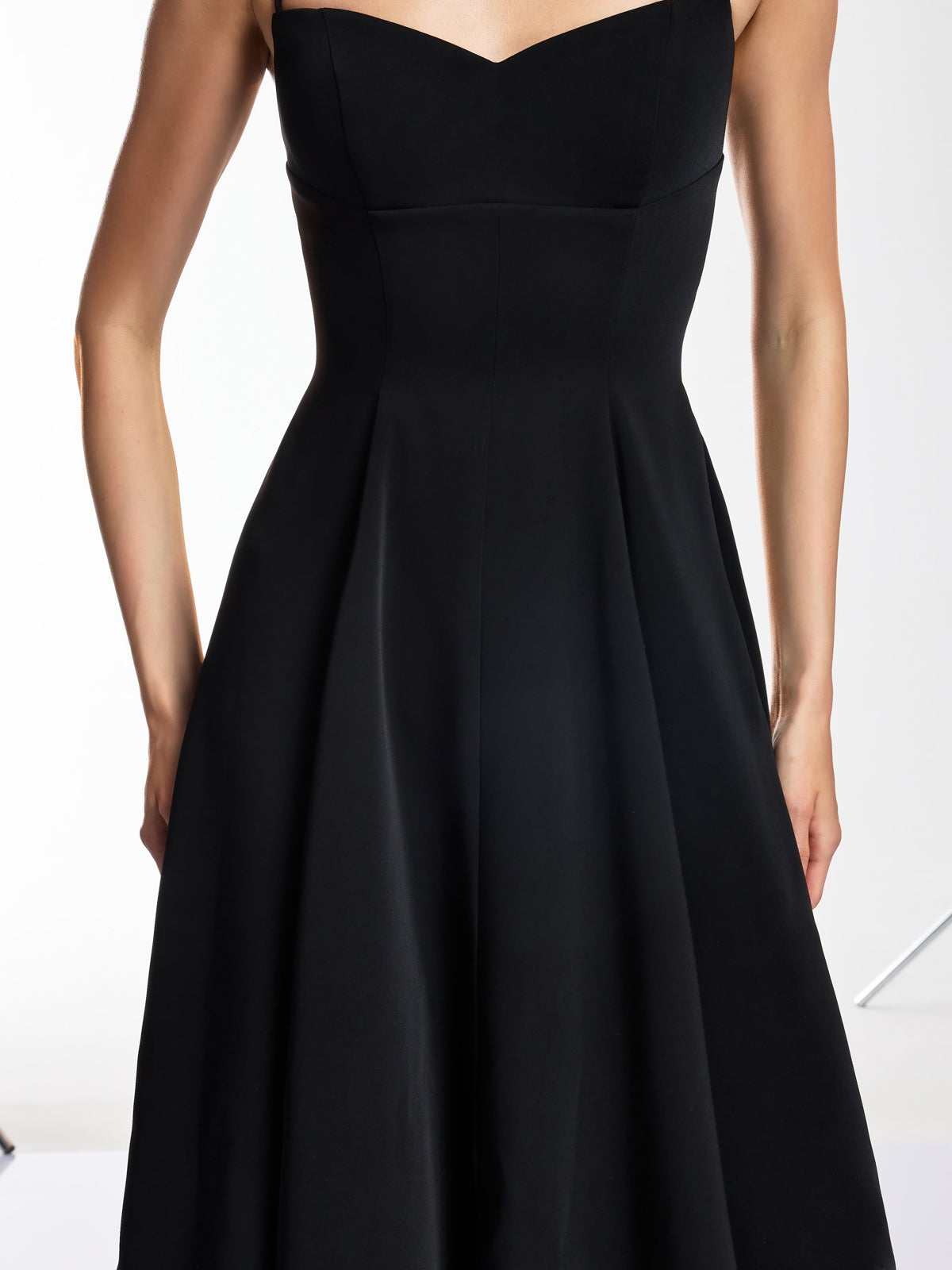 Drynex Spaghetti Red Sole Flared Midi Dress - Image 9