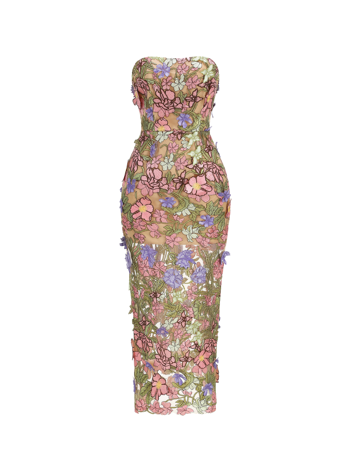 Eldrith Strapless Floral Embroidered Maxi Dress - Image 5