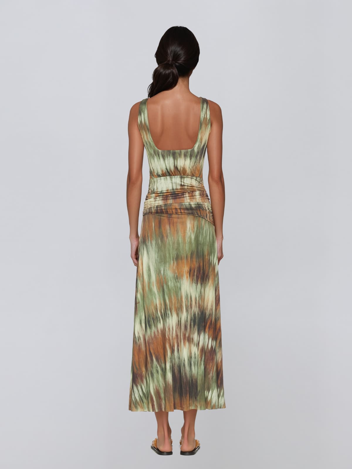 Kelvarion Printed Draped Maxi Dress - Image 4