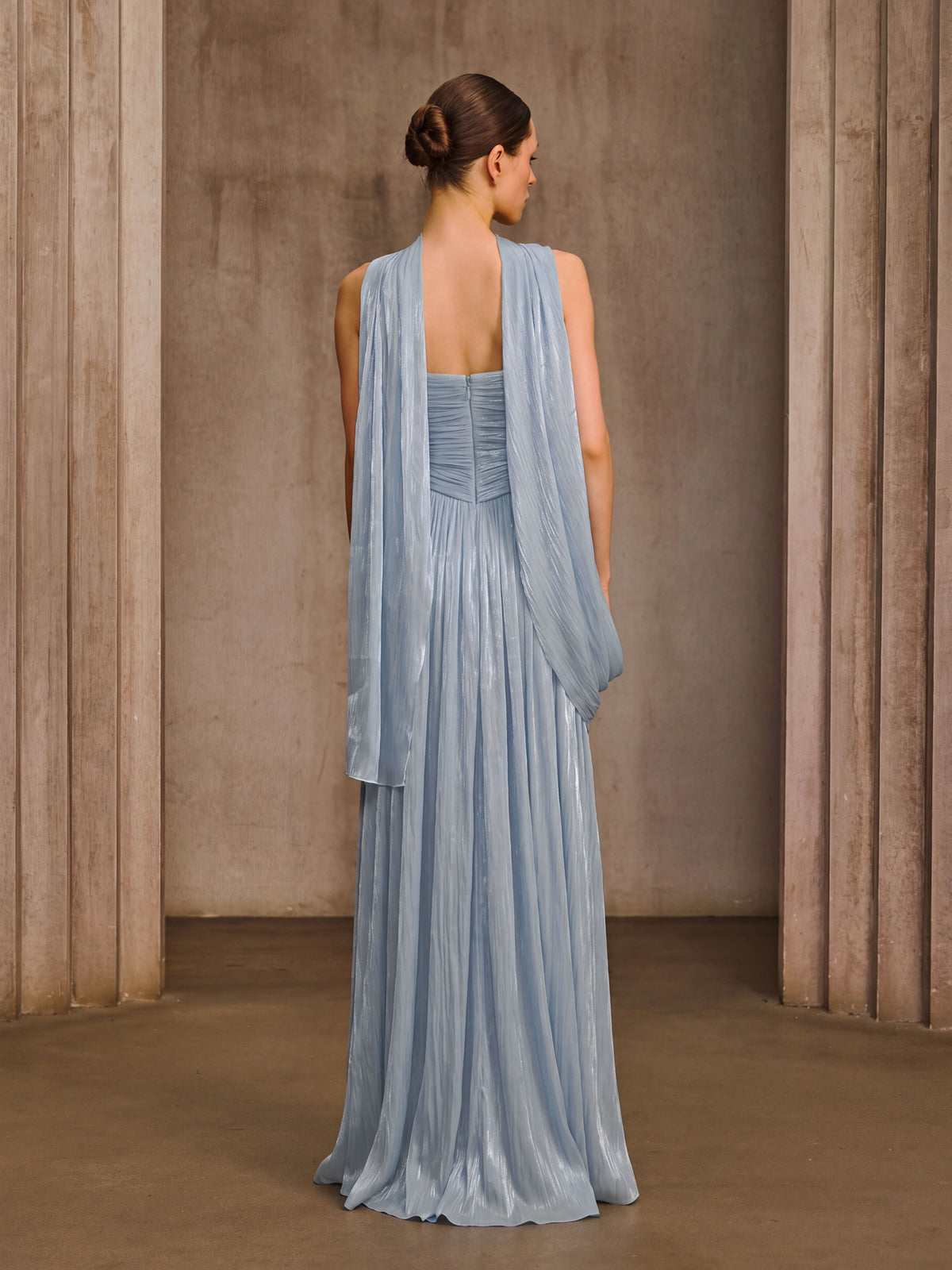 Maelrith Strapless Draped Maxi Dress - Image 3