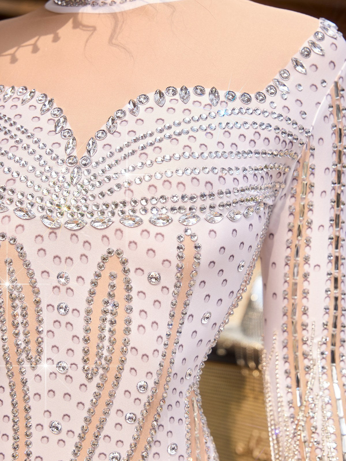 Mirelix Fringe Embellished Bodysuit - Image 7