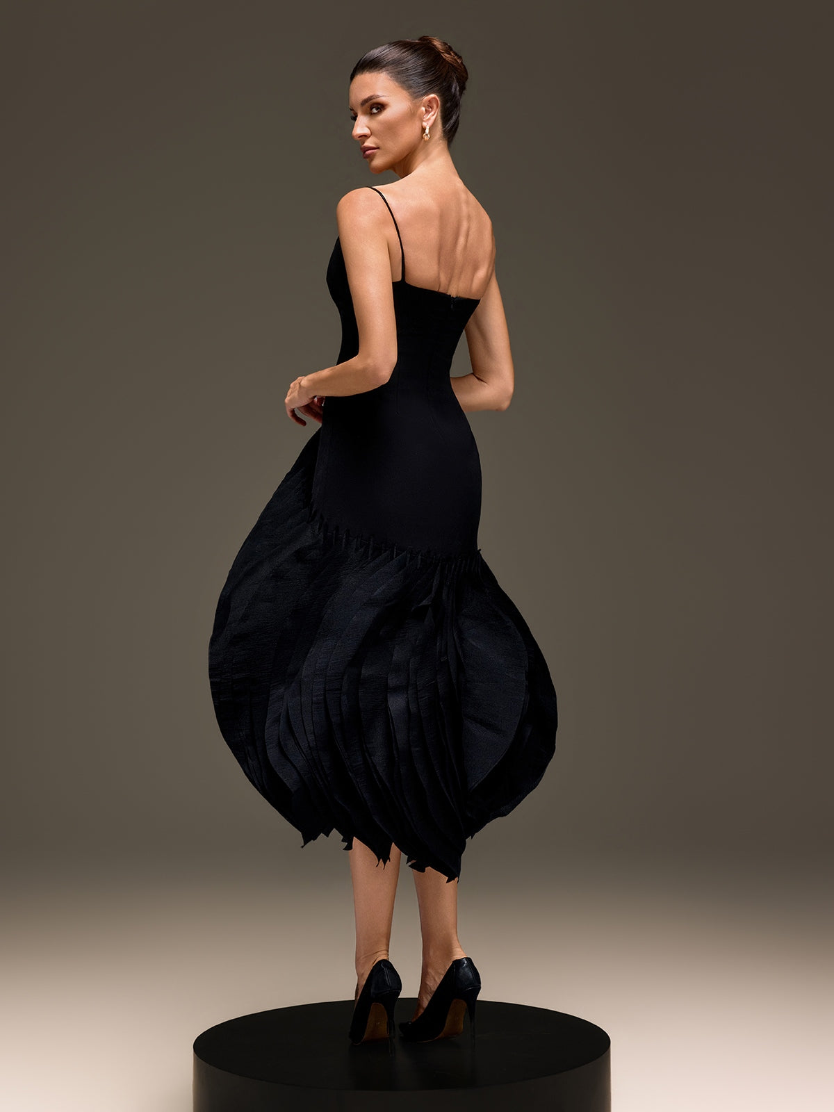 Mordai Spaghetti Petal Maxi Dress - Image 6