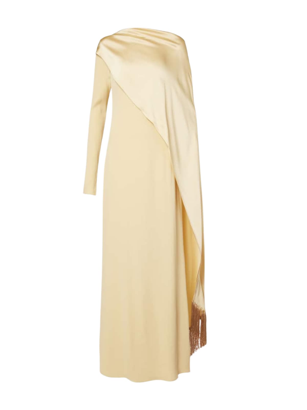 Nanotubix Cape Fringe Maxi Dress - Image 3