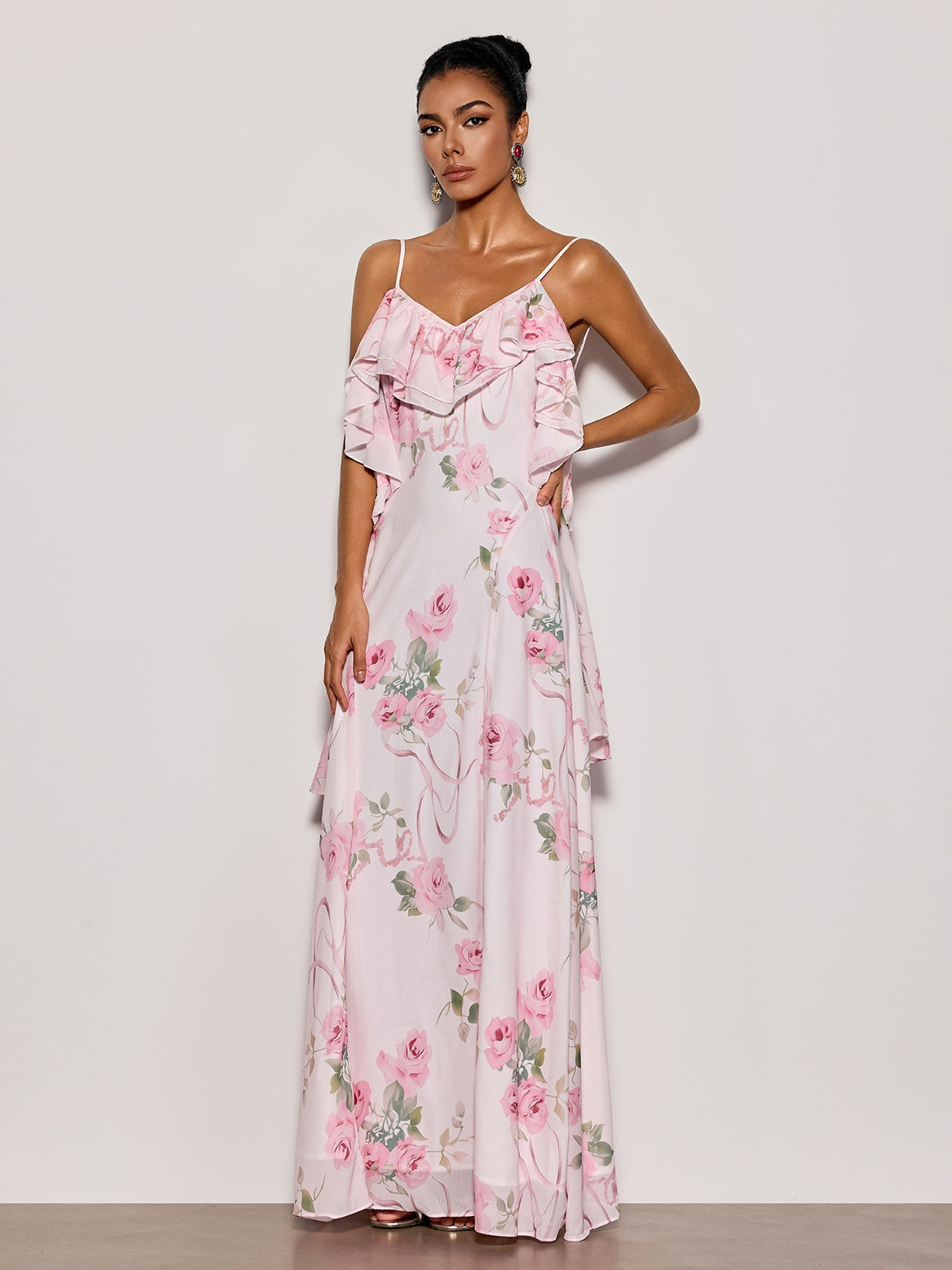Nostel Spaghetti Floral Maxi Dress - Image 2