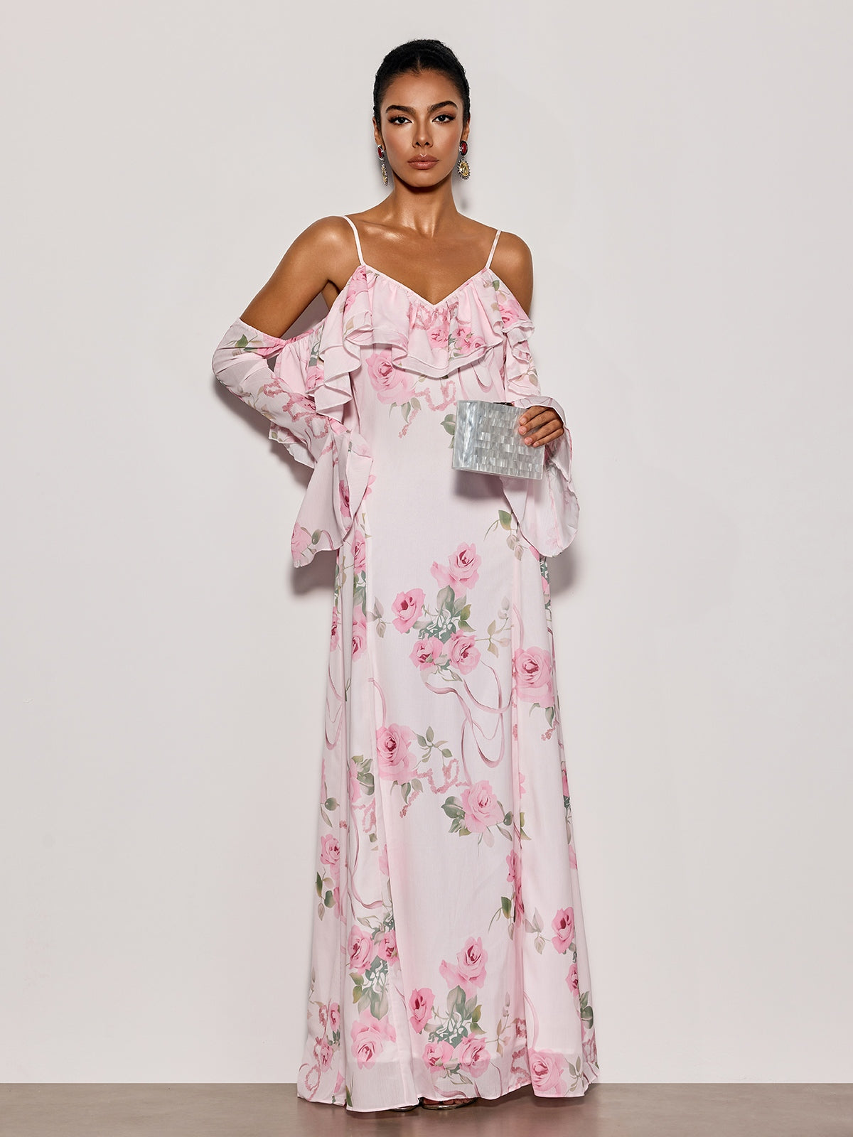 Nostel Spaghetti Floral Maxi Dress - Image 4