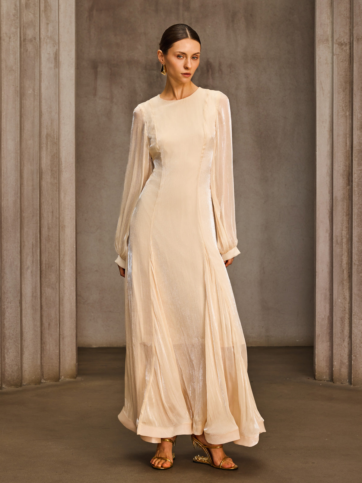 Nytheris Balloon Sleeve Maxi Dress - Image 3