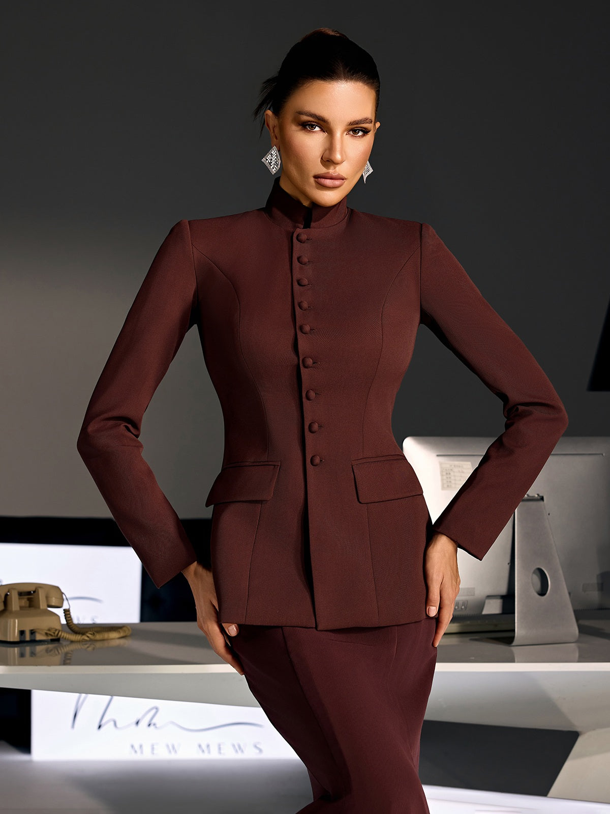 Pexoryn Long Sleeve Mermaid Skirt Set - Image 3