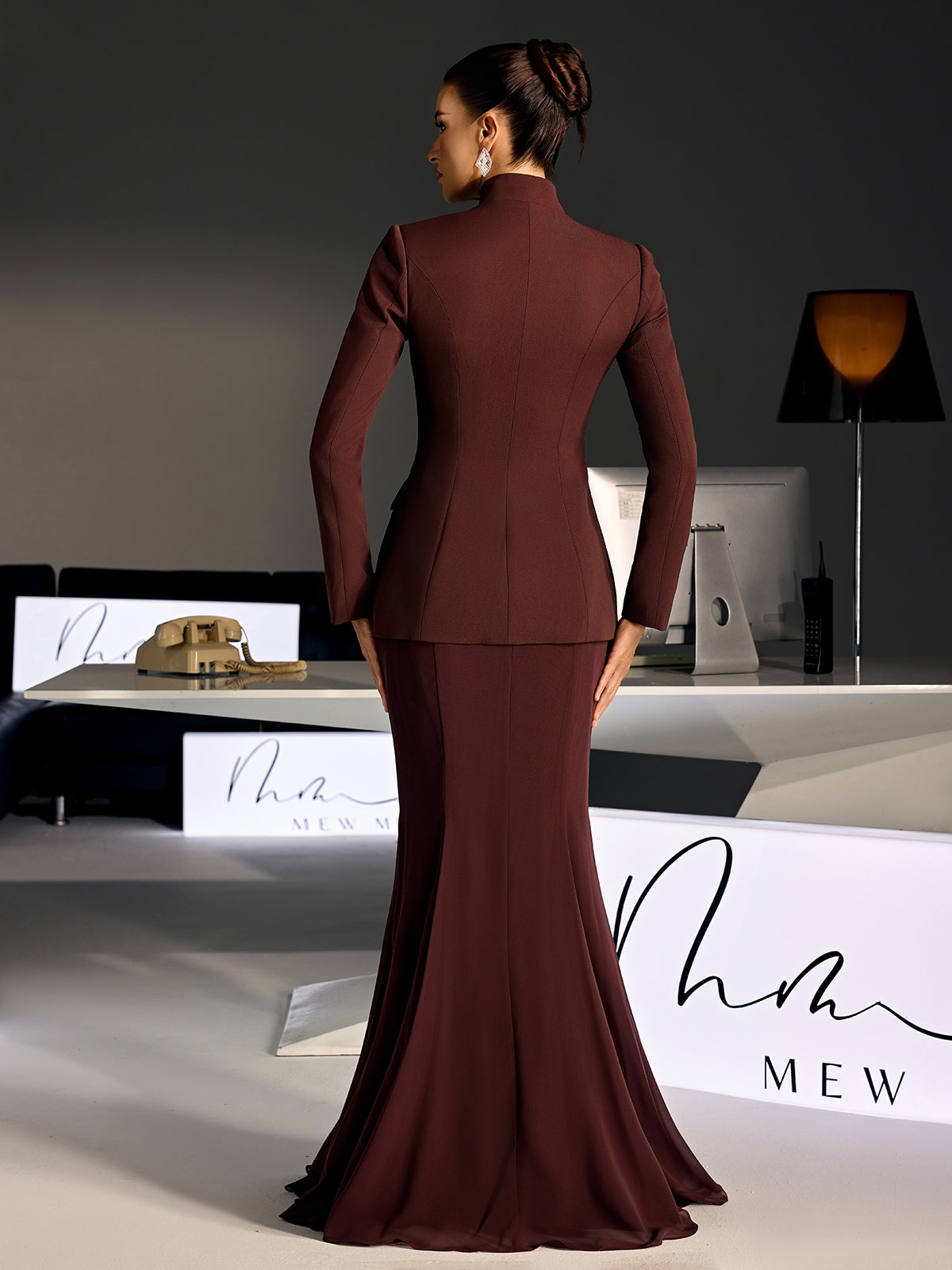 Pexoryn Long Sleeve Mermaid Skirt Set - Image 6