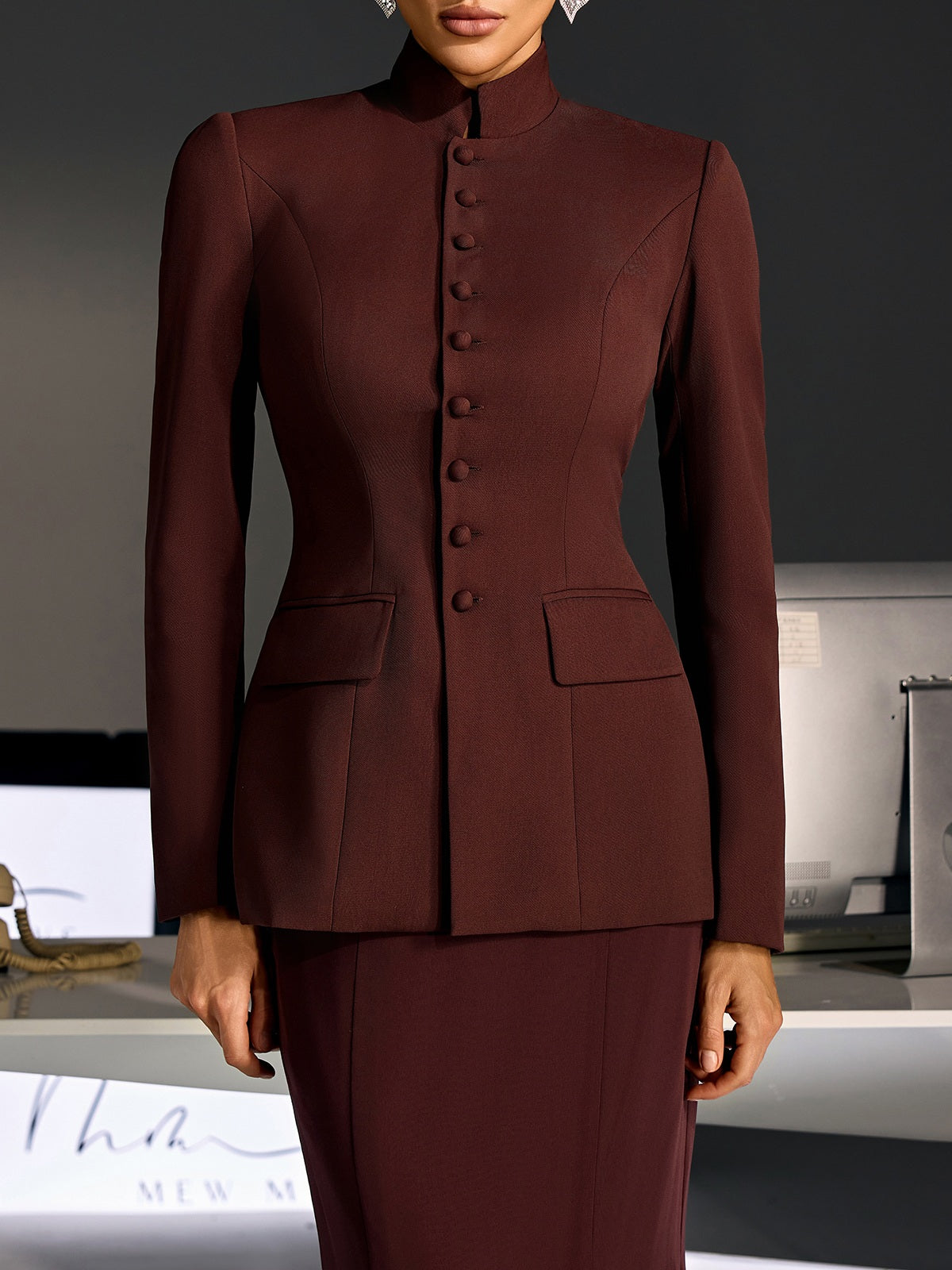 Pexoryn Long Sleeve Mermaid Skirt Set - Image 7