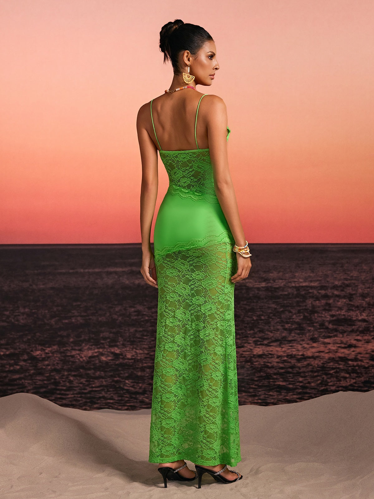 Ravynex Spaghetti Lace Maxi Dress - Image 6