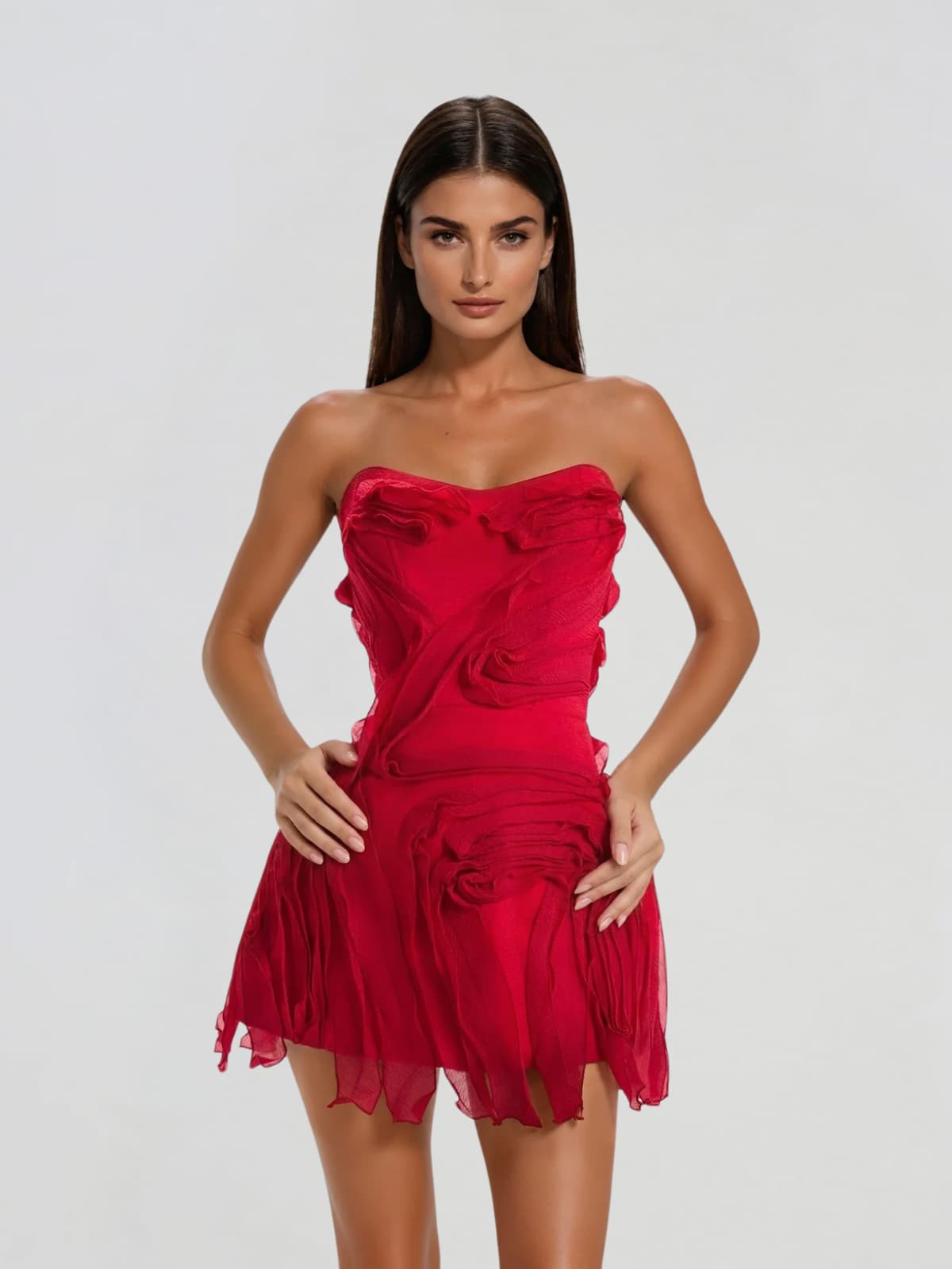 Vexila Strapless Mini Dress