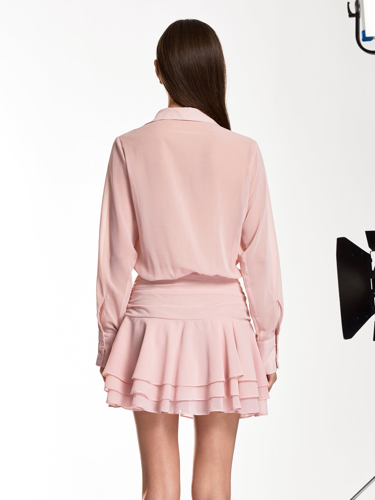 Vynexra Long Sleeve Ruffle Mini Dress - Image 6